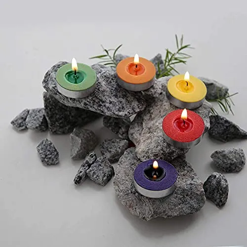 Wax18 Colored Wax Tealight Candles (Set of 50, Unscented) Pack of 9