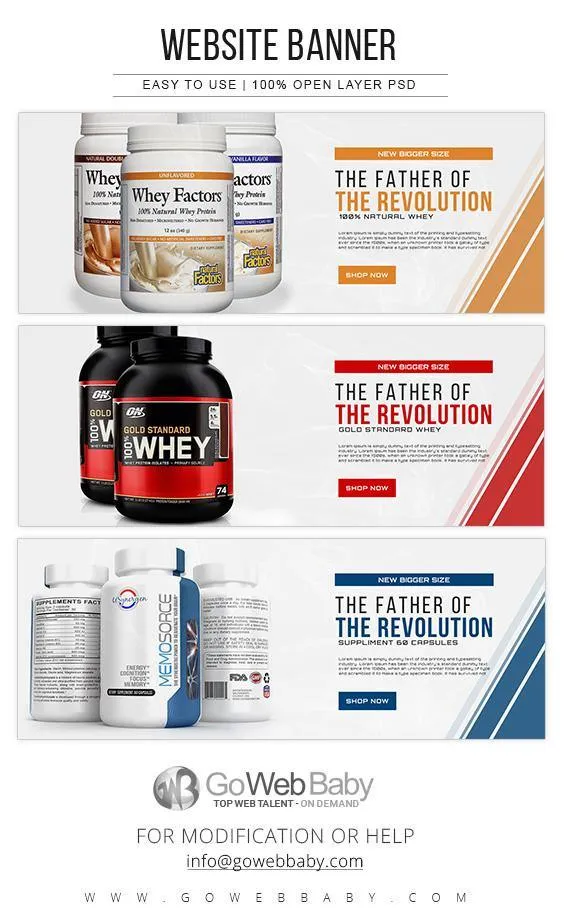 Website Banner - Nutrition For Website Marketing