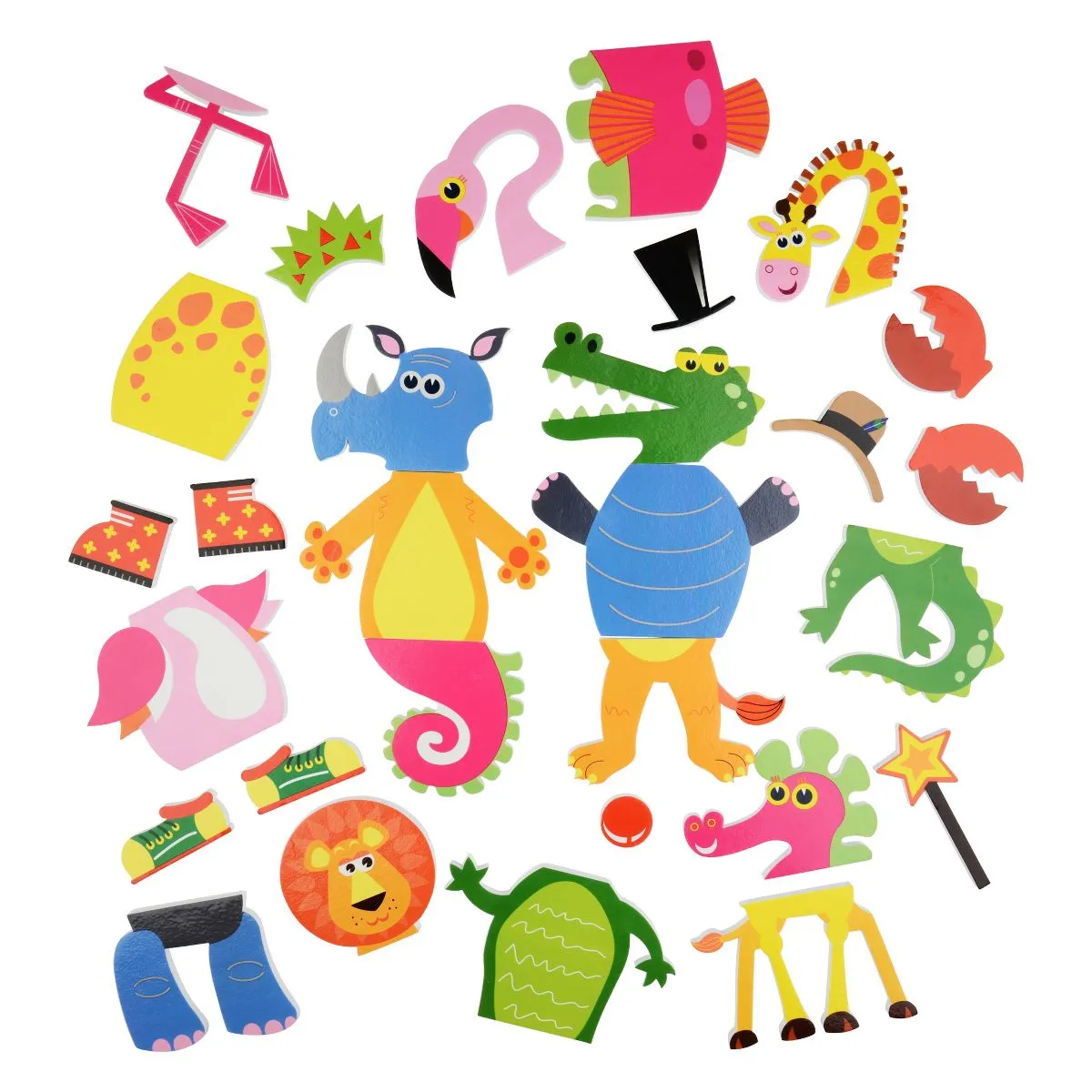 Weird & Wonderful Animals Bath Stickers