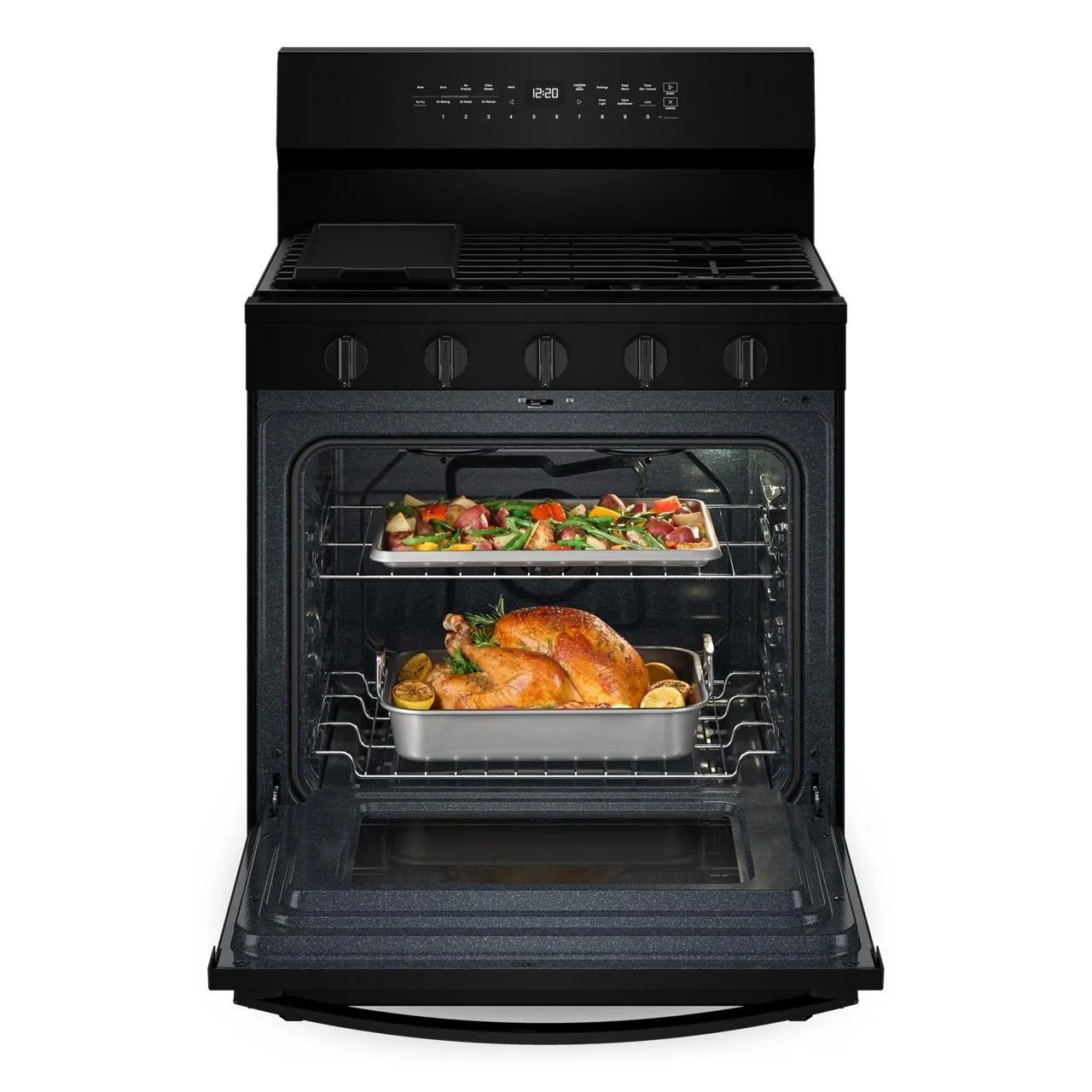 Whirlpool 30-inch Freestanding Gas Range with Air Fry Technology WFGS7530RB