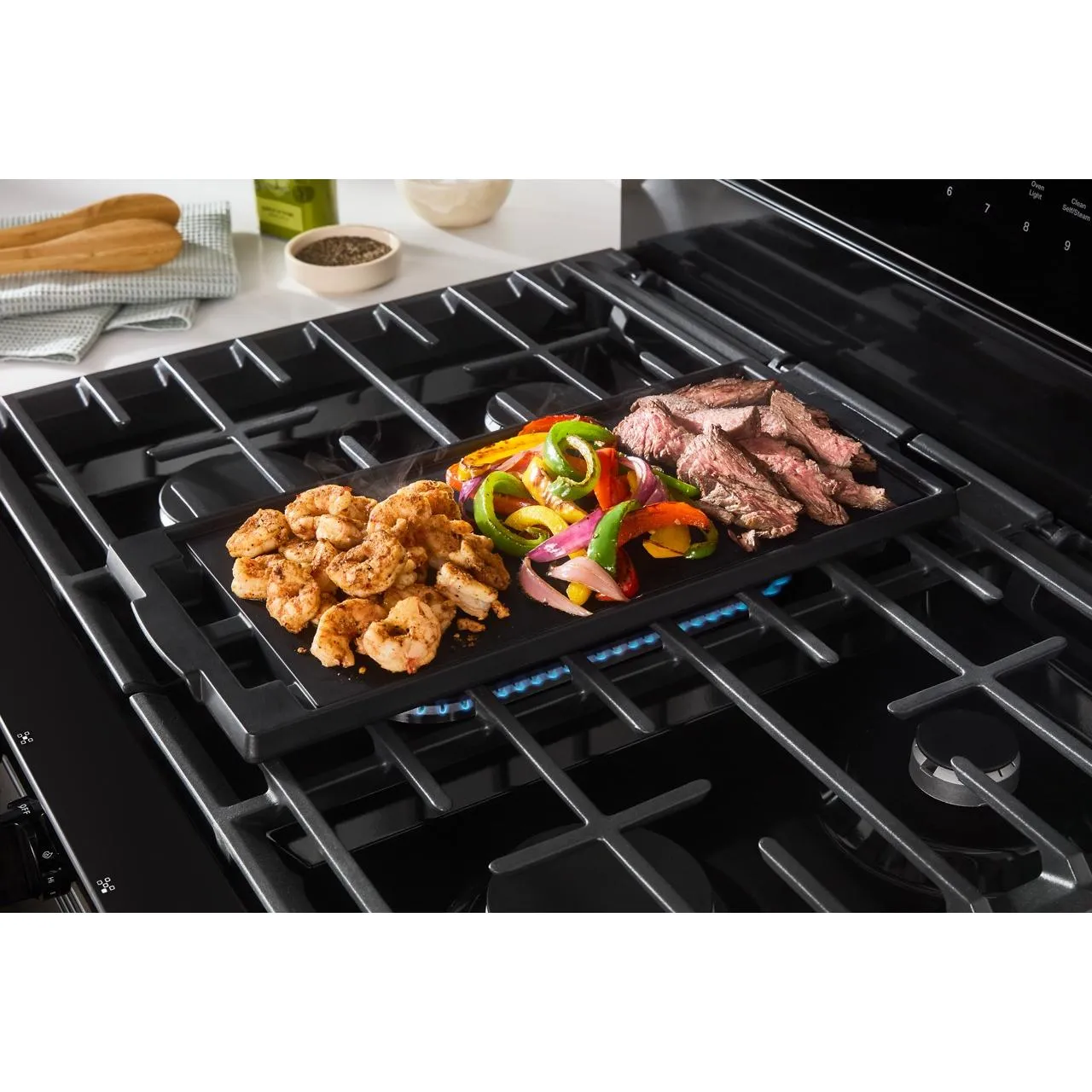 Whirlpool 30-inch Freestanding Gas Range with Air Fry Technology WFGS7530RB