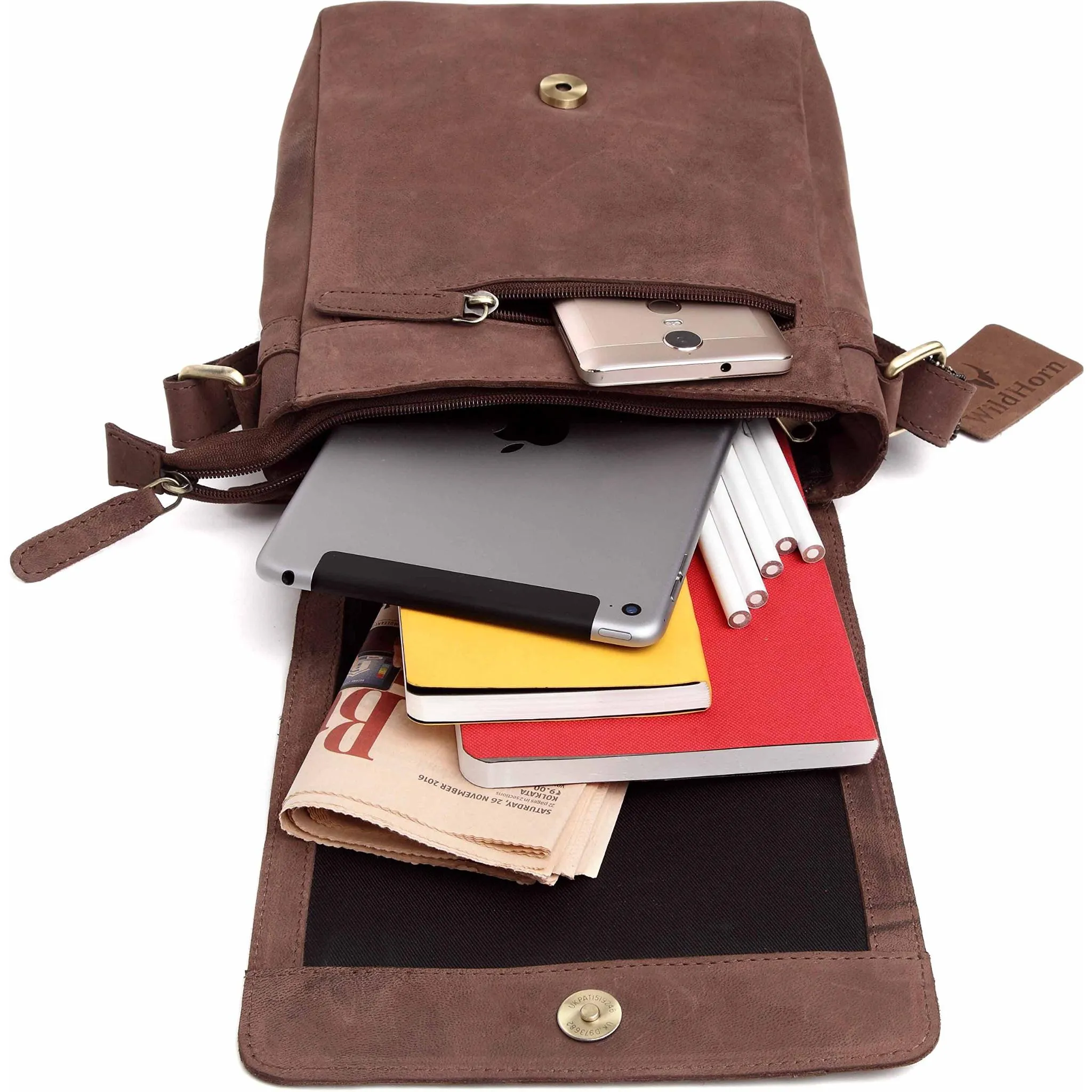 WHITEFIELD Leather Sling Bag for Men