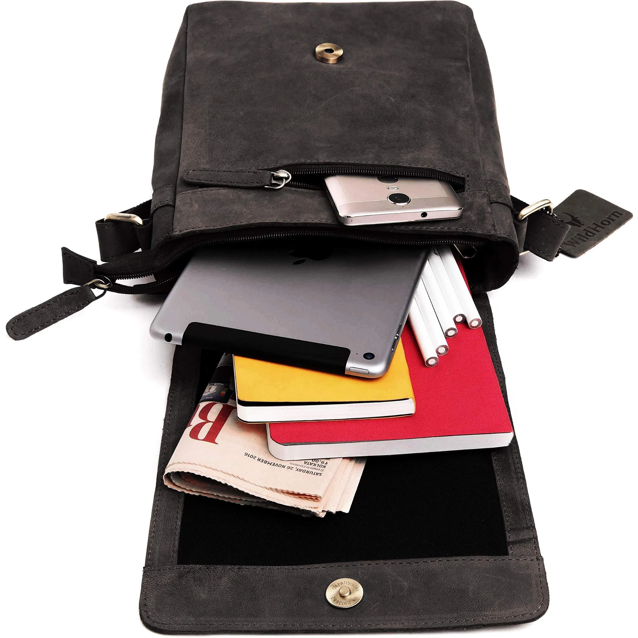 WHITEFIELD Leather Sling Bag for Men