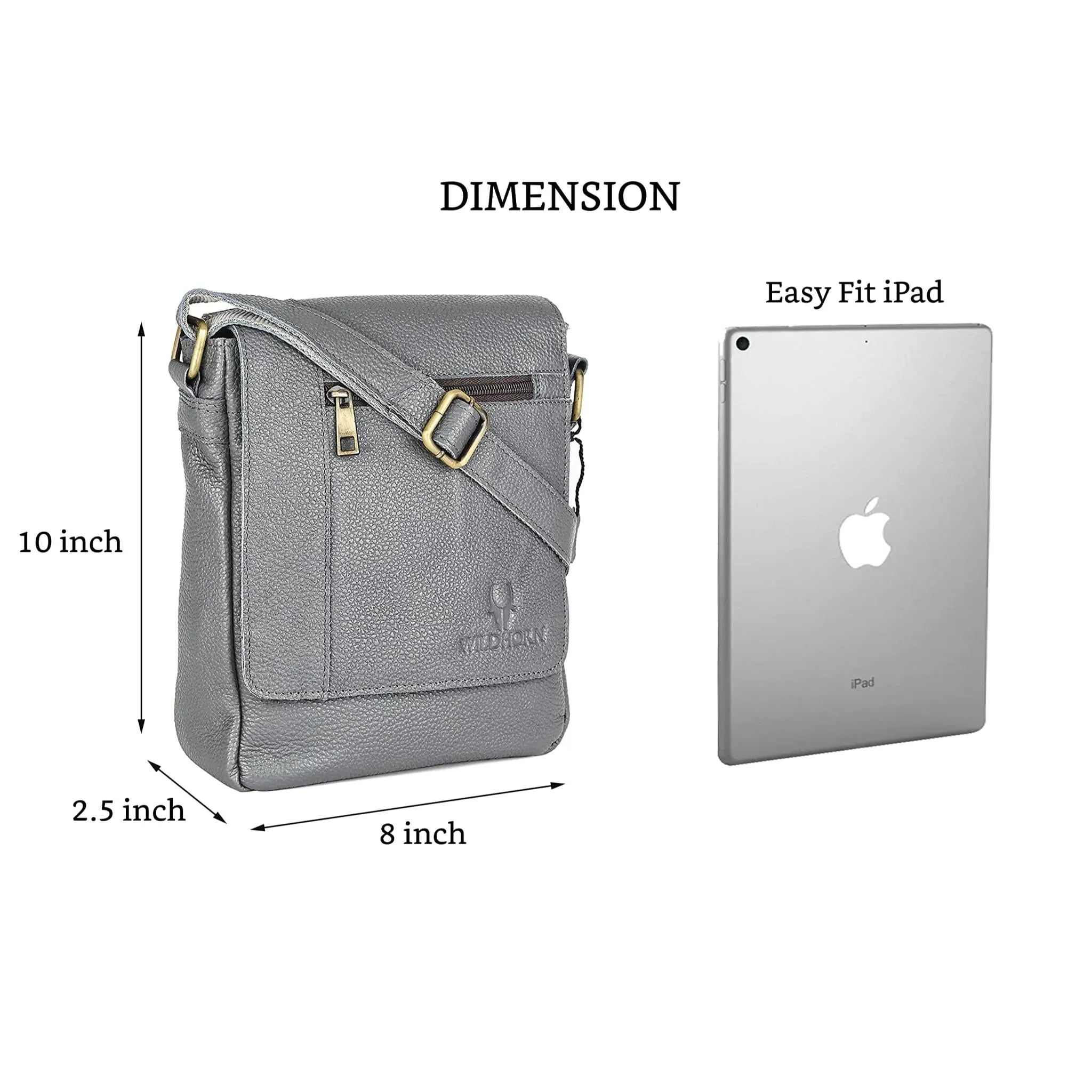 WHITEFIELD Leather Sling Bag for Men