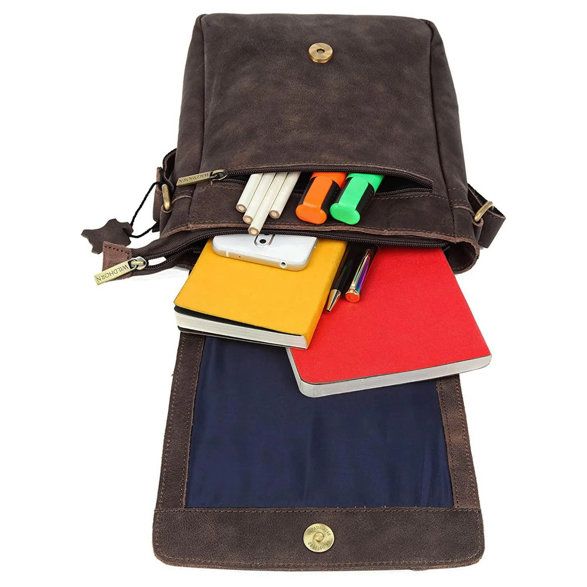 WHITEFIELD Leather Sling Bag for Men