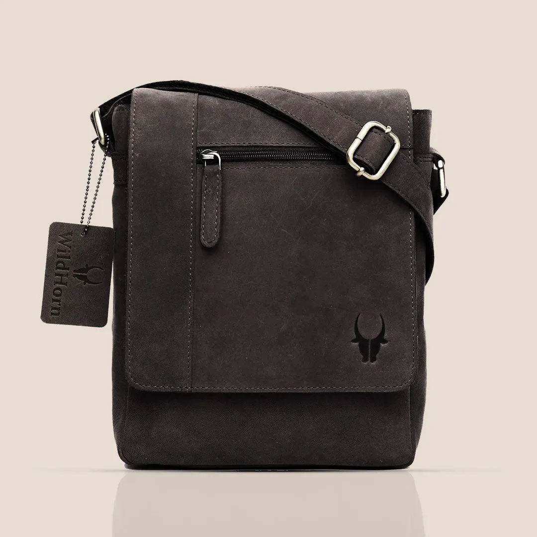 WHITEFIELD Leather Sling Bag for Men