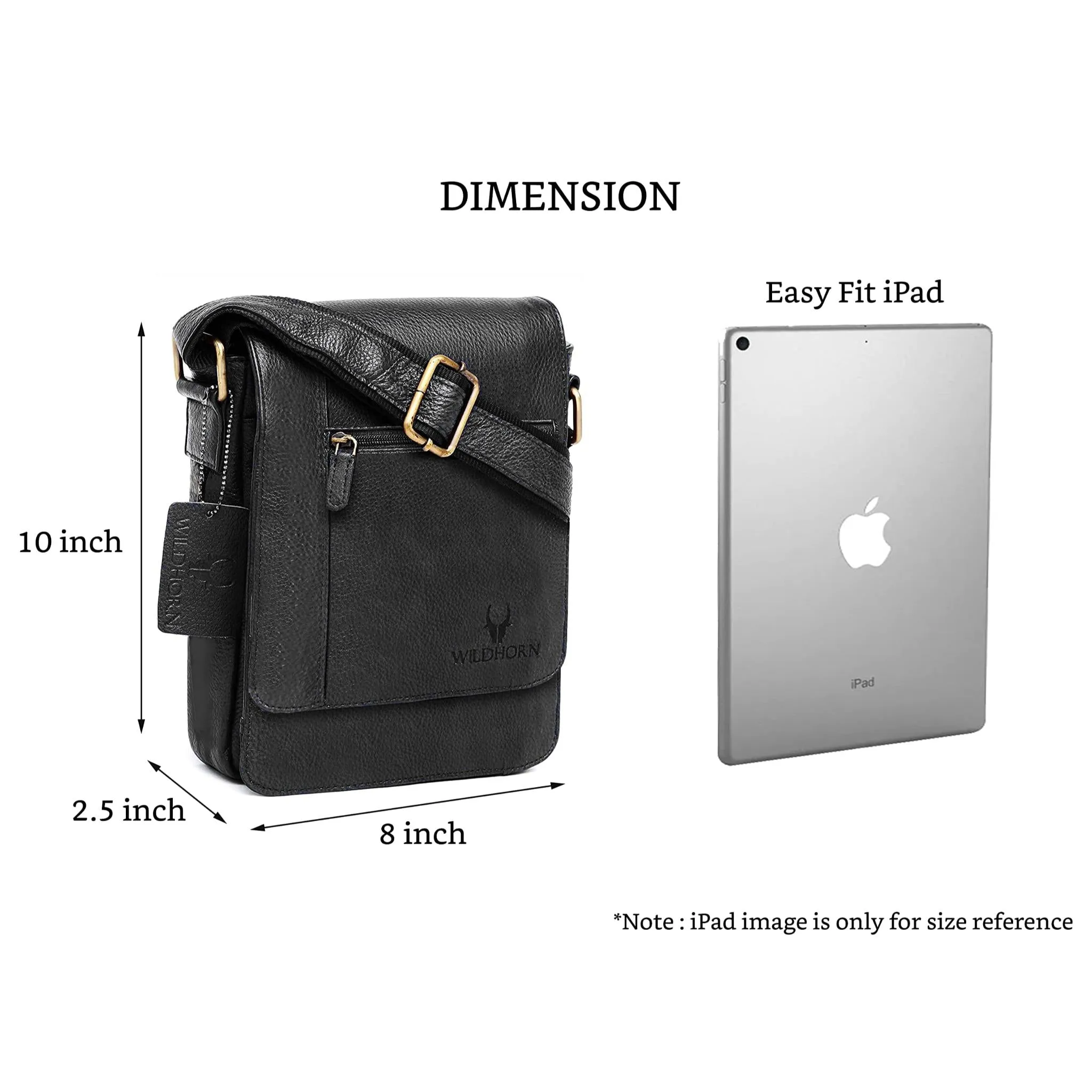 WHITEFIELD Leather Sling Bag for Men