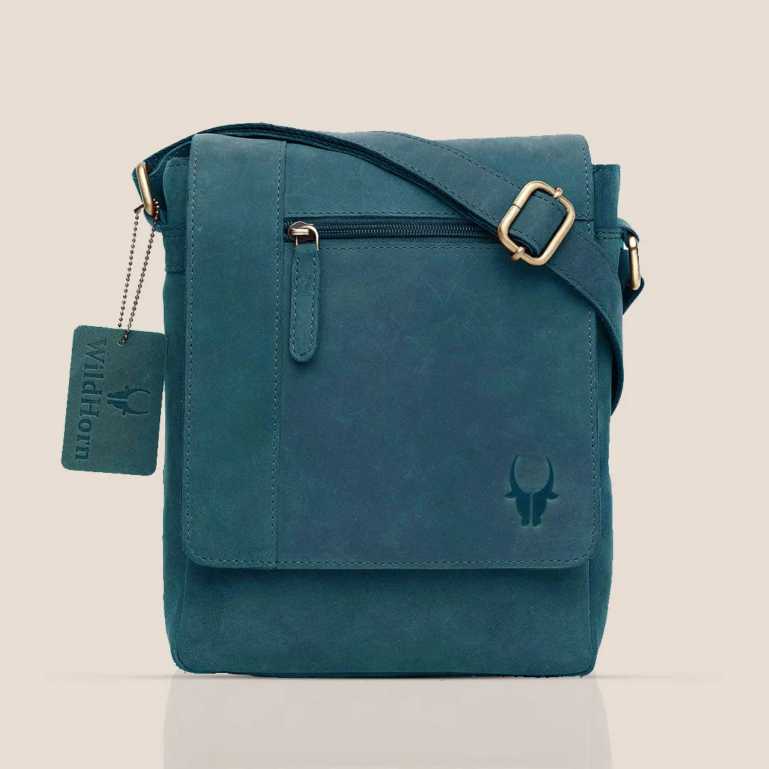 WHITEFIELD Leather Sling Bag for Men