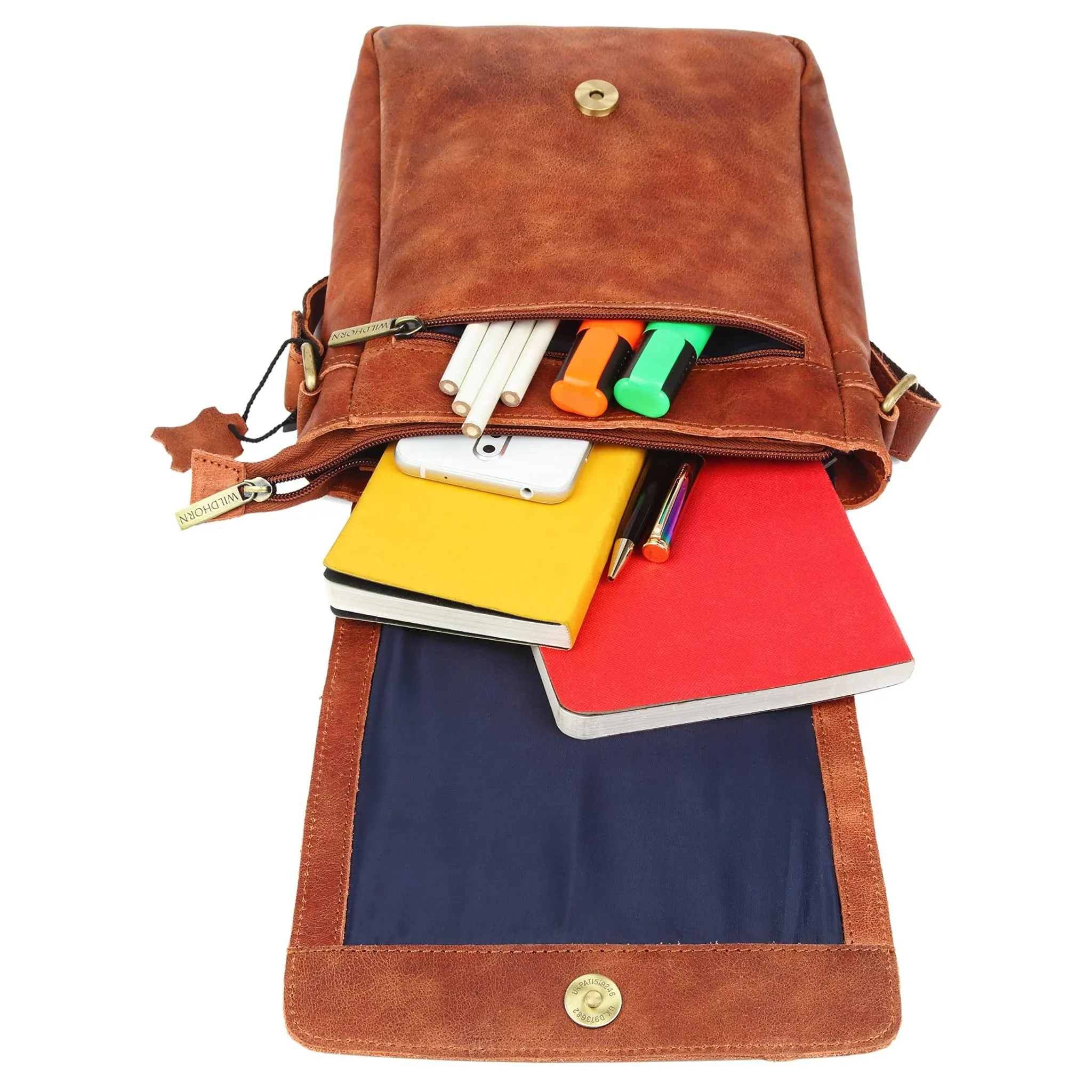 WHITEFIELD Leather Sling Bag for Men