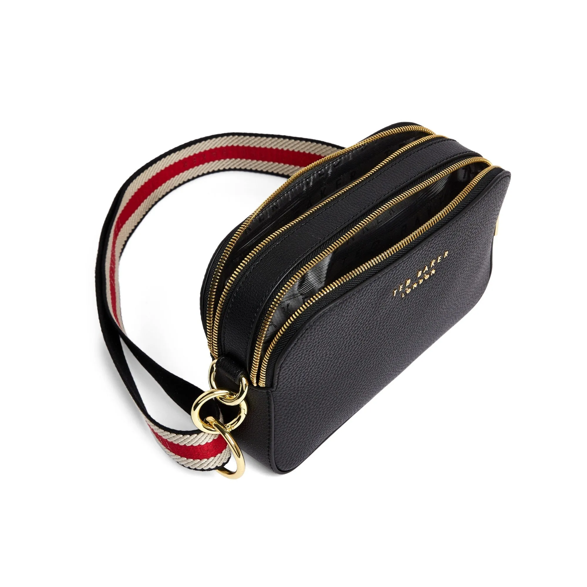 Women Amerrah-Branded Webbing Strap Camera Bag - Black