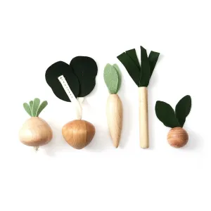 Wooden Veggies Play Food Set