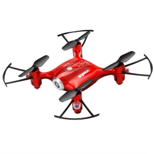 X21 Mini Remote Control Drone 4 Axis Altitude Hold Quadcopter Helicopter English Type (Red)