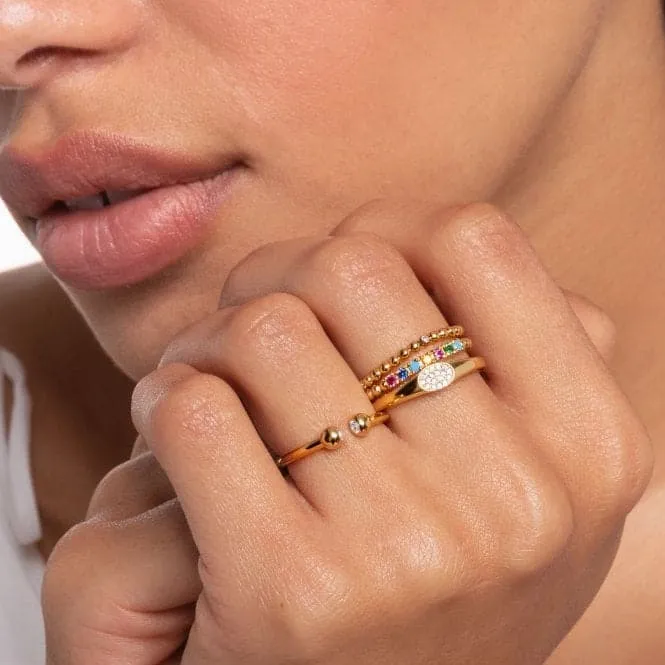 Yellow Gold Piercing Ring TR2319-414-14