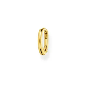 Yellow Gold Small Hoop Single Earring 13.5mm CR656-413-39