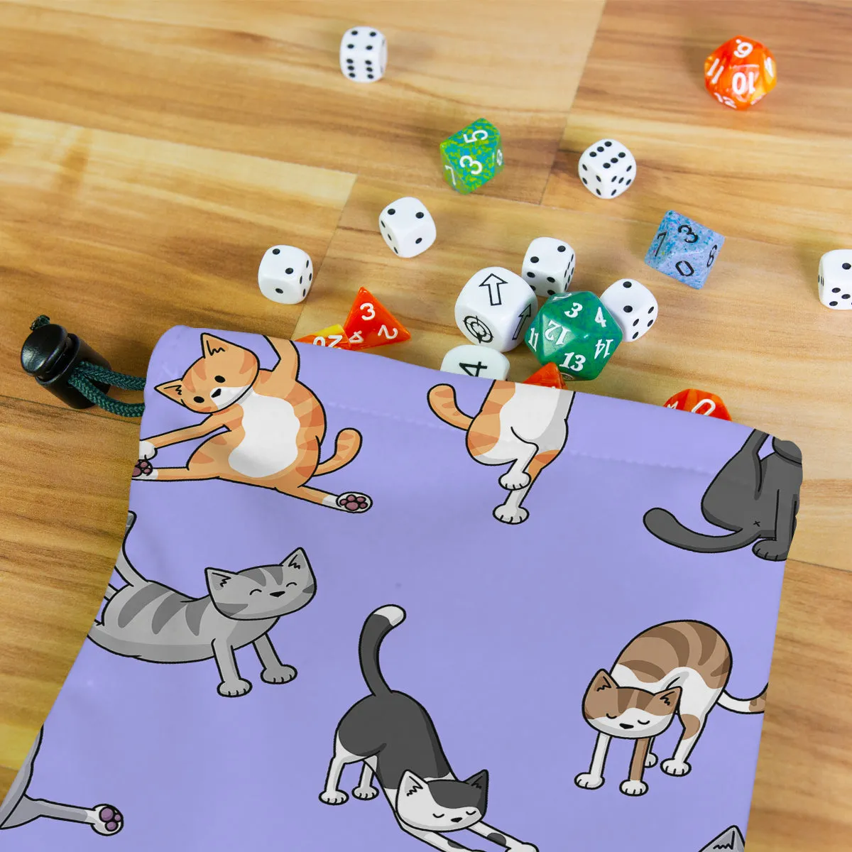 Yoga Cats Dice Bag